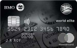 BMO Air Miles World Elite Mastercard, the Best Travel Credit Card Canada with AIR Miles