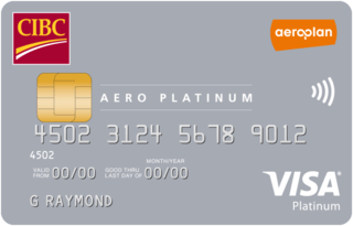 CIBC Aero Platinum Visa Card, one of the cheapest Aeroplan credit cards