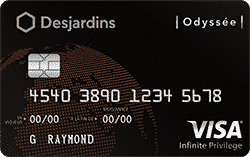 Best Visa Card Canada- Desjardins Odyssey Visa Infinite Privilege