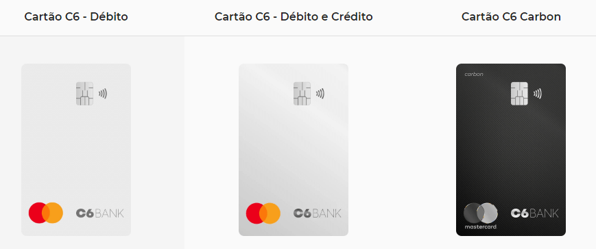 C6 Bank Cards Debit Credit Mastercard