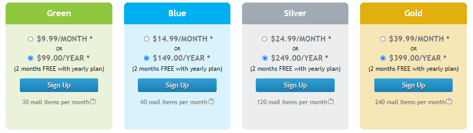 iPostal1 review membership plans