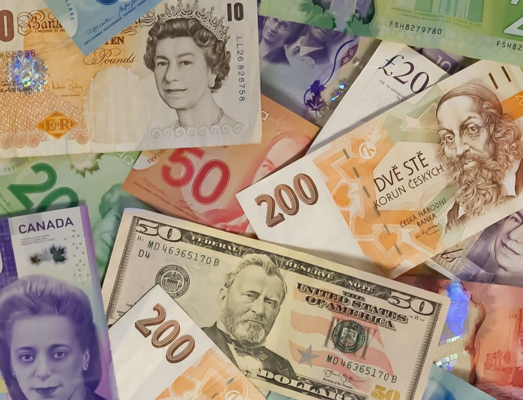 Currency exchange dollar money cash forex