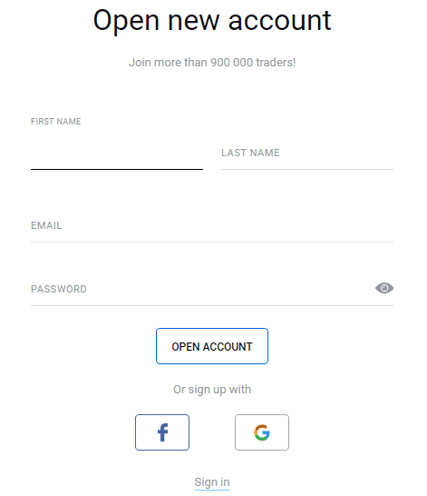 Signup Process: OctaFX