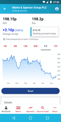AJ Bell Youinvest also offers you a version of the investment platform for mobile