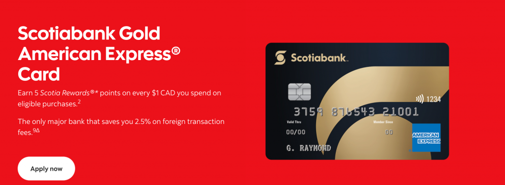 Scotiabank Gold American Express Card