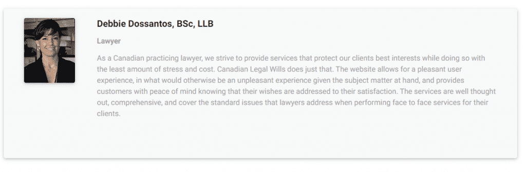 Legalwills lawyer testimony