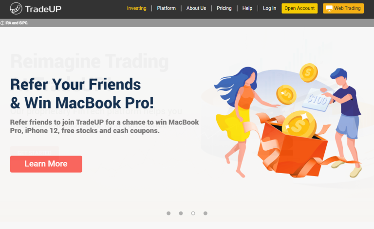 TradeUP Referral Code : $100 Signup Bonus And A Free Stock