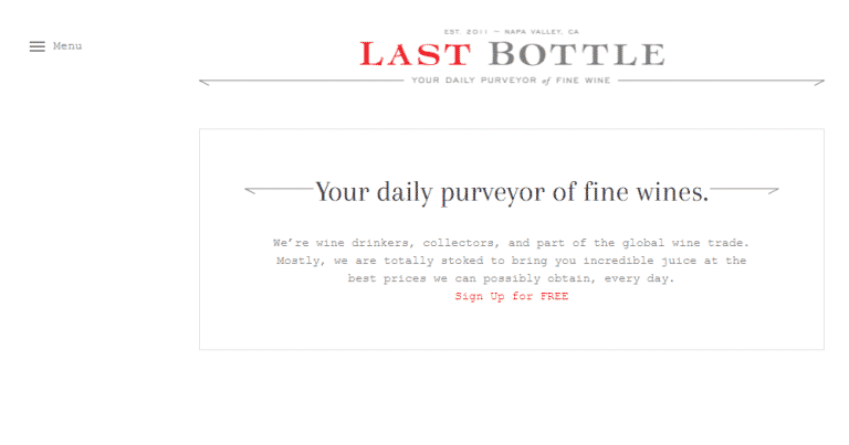Last Bottle Referral Code : $100 Signup Bonus