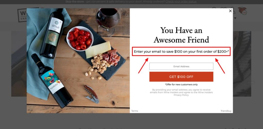 Wine Insiders $100 Signup Bonus