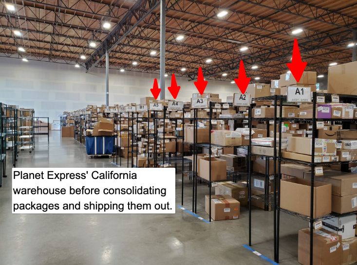Planet Express' warehouse (Best Virtual Mailboxes)
