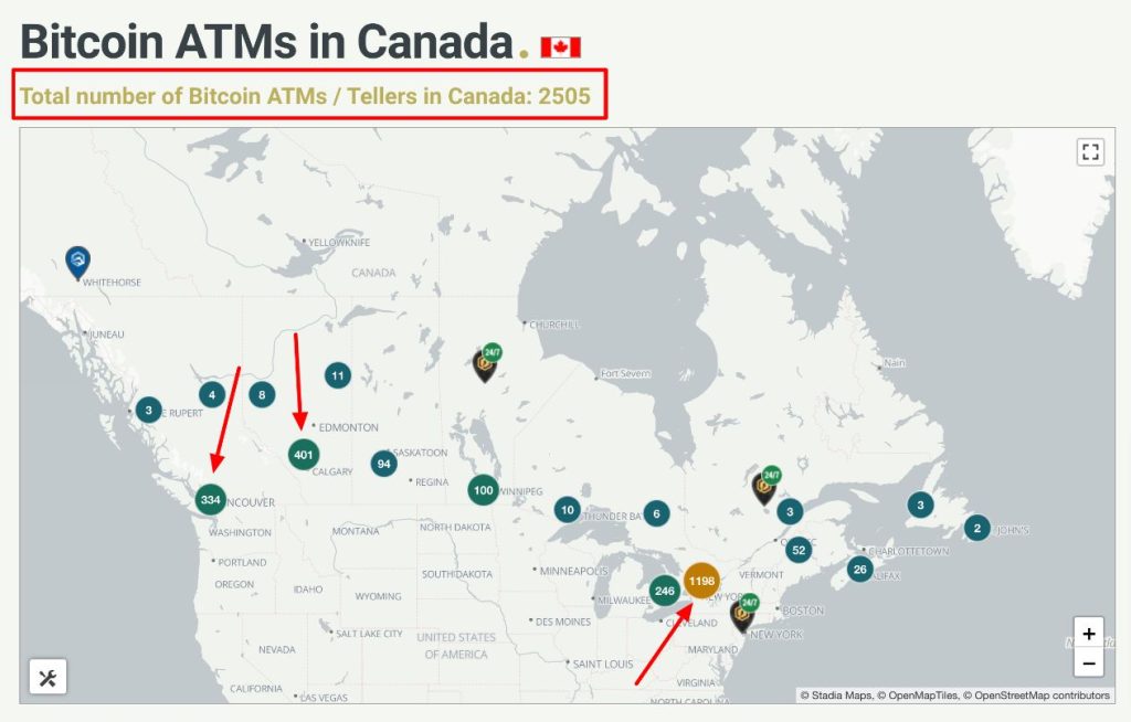 Bitcoin ATMs Canada