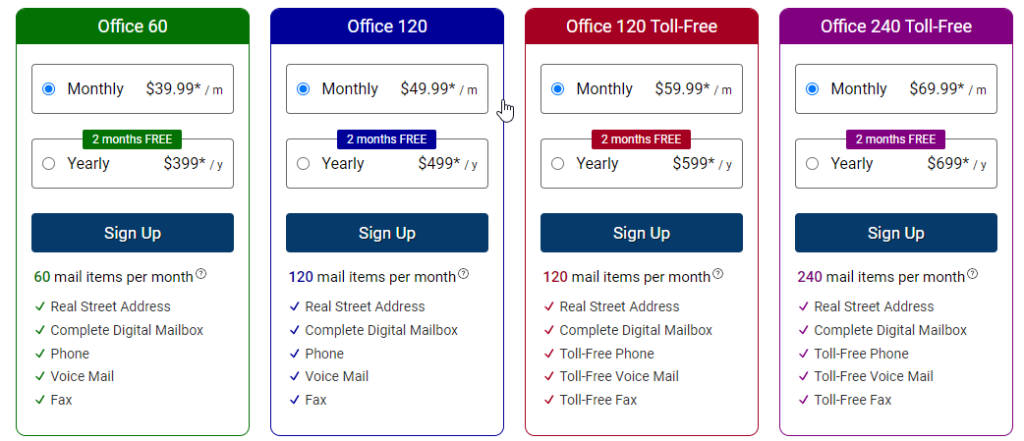 iPostal1 Review Pricing