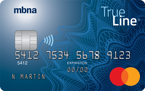 MBNA True Line Mastercard credit card