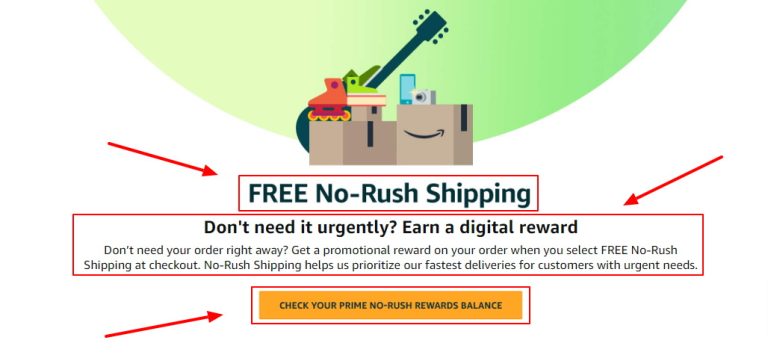 Amazon No-Rush Shipping Credit : How To Get No-Rush Shipping Rewards