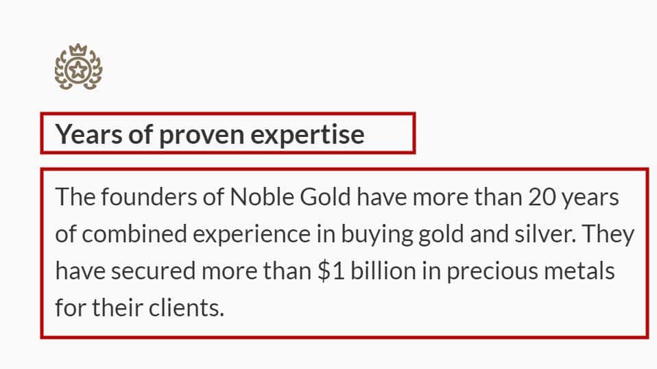 Noble Gold Review