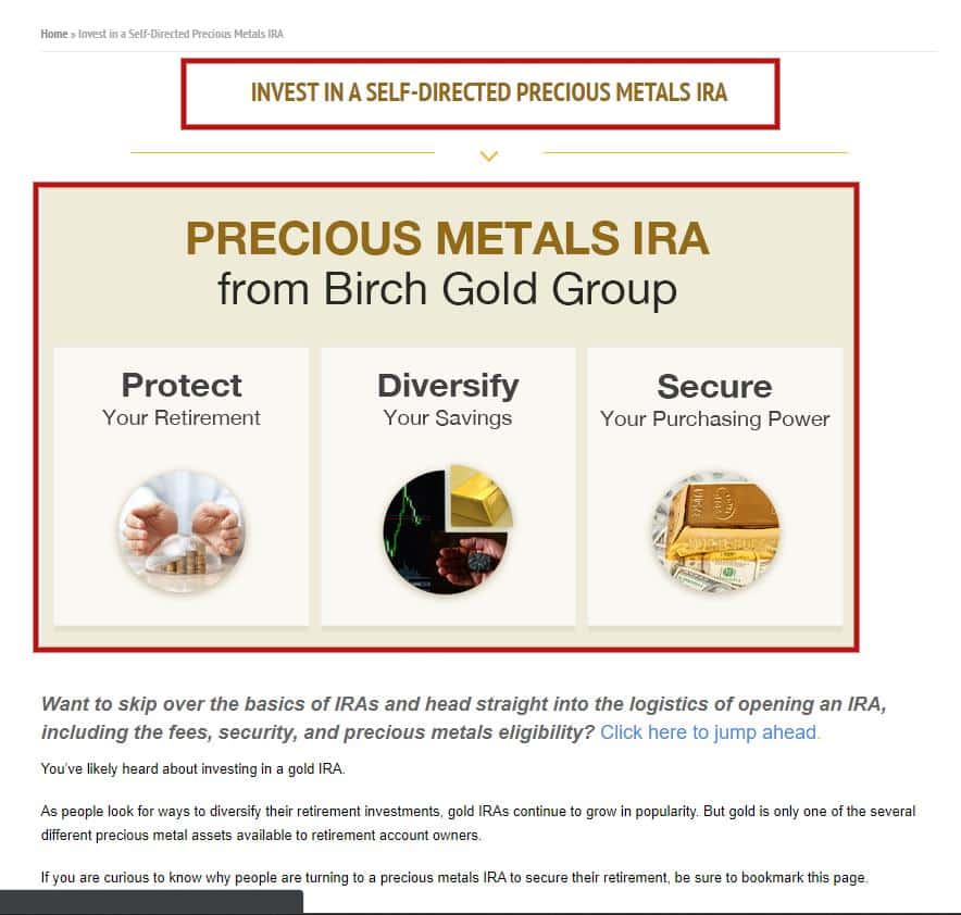 Birch Gold Group Review