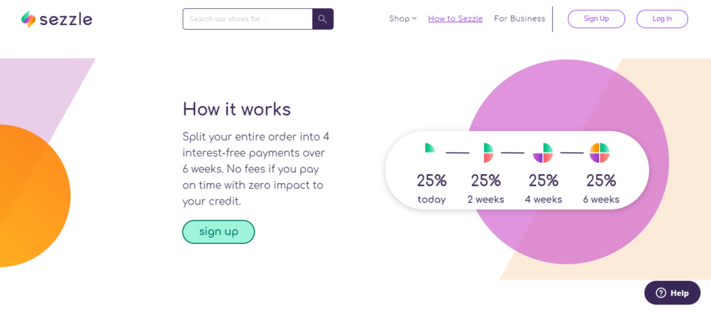 sezzle homepage Sezzle Canada Review: BNPL Made Easy