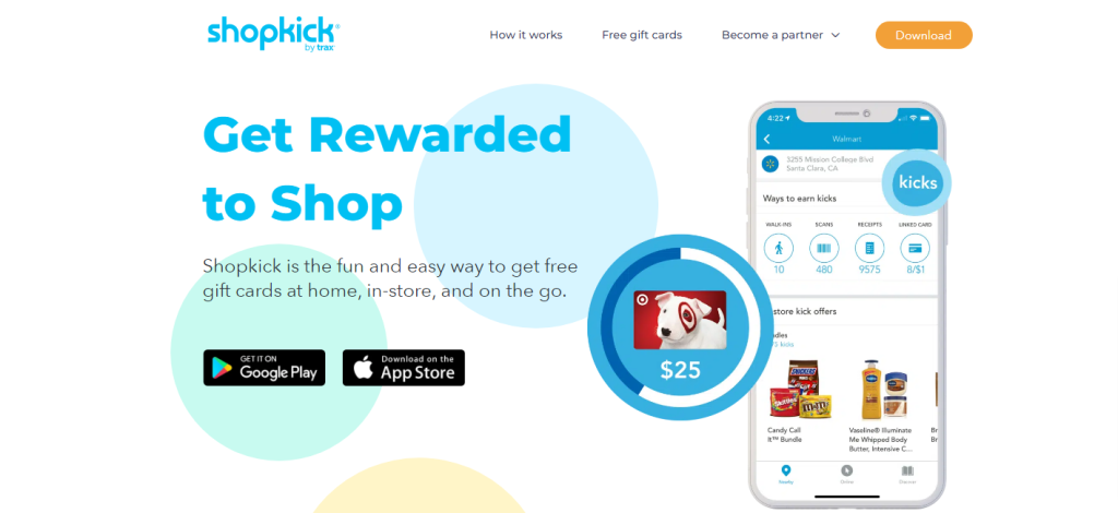 Shopkick review website home page