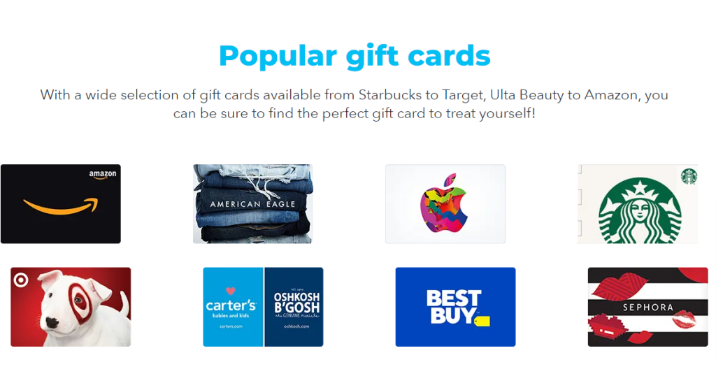 Shopkick review available giftcards